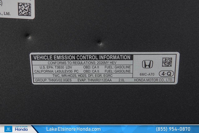 2026 Honda Civic Hatchback Hybrid Sport