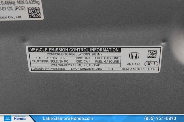 2025 Honda Accord Sedan SE