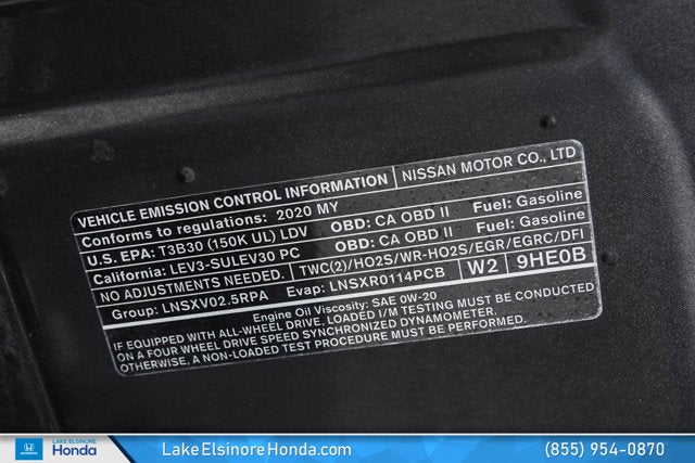 2020 Nissan Altima 2.5 SV