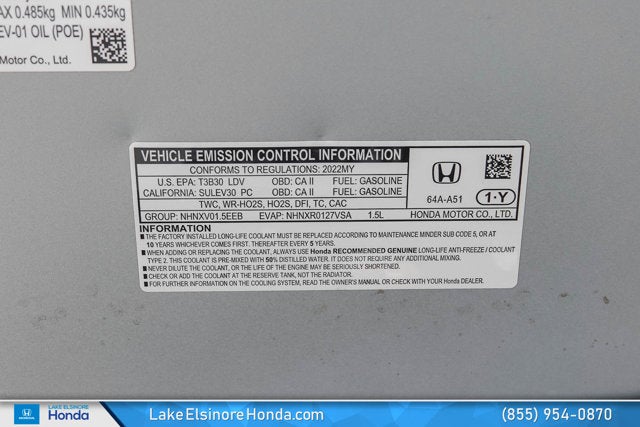 2022 Honda Civic Sedan EX
