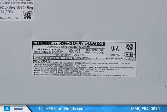 2022 Honda Civic Sedan Sport