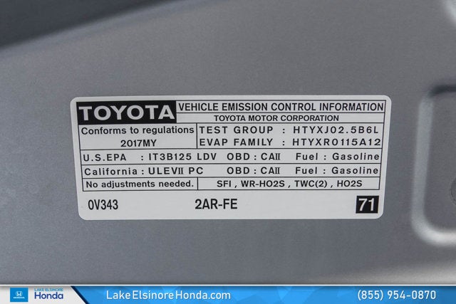 2017 Toyota Camry XSE