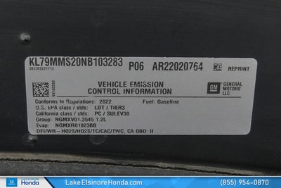 2022 Chevrolet Trailblazer LS