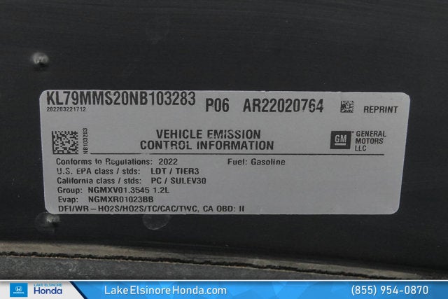 2022 Chevrolet Trailblazer LS