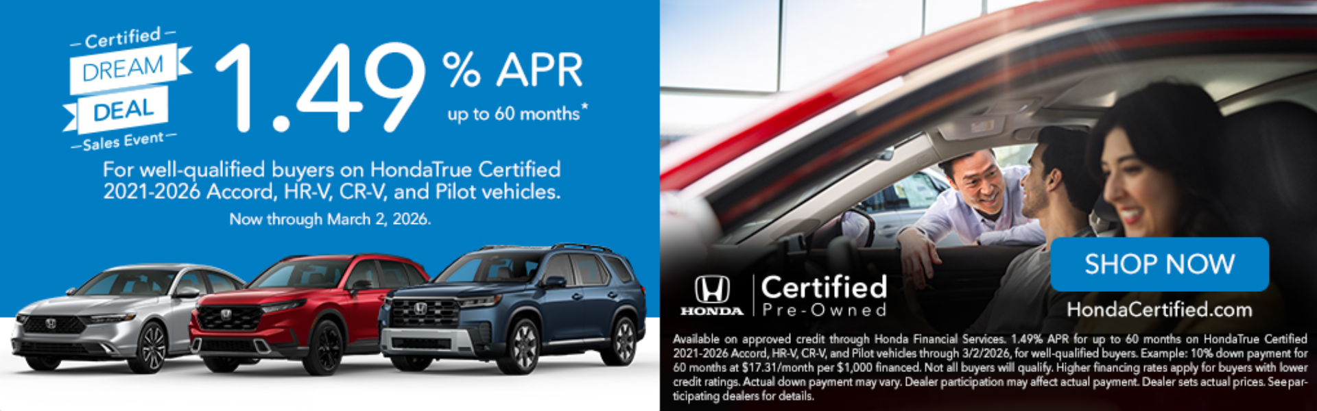 Best Certified Honda Deals in Riverside County CA