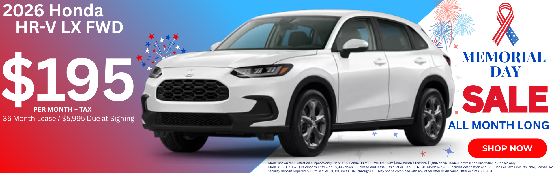 Best Honda HR-V Lease Deals and Sale Prices in Riverside Co 