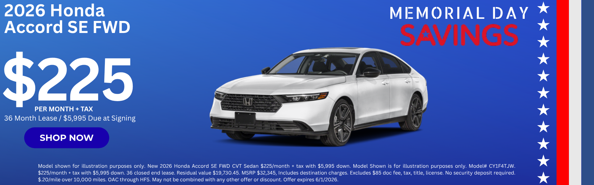 Best Honda Lease Deals in Riverside County CA